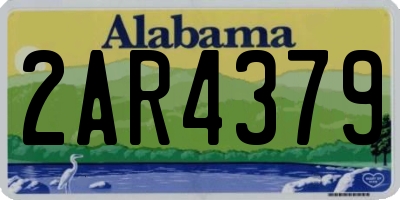 AL license plate 2AR4379