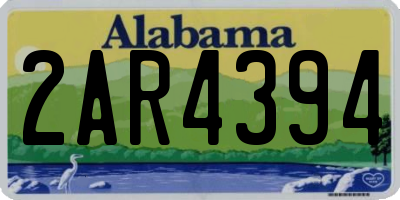 AL license plate 2AR4394