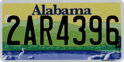 AL license plate 2AR4396
