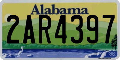 AL license plate 2AR4397