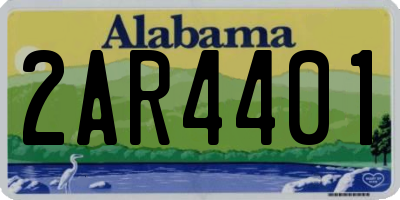 AL license plate 2AR4401