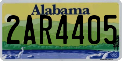 AL license plate 2AR4405