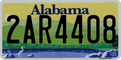 AL license plate 2AR4408