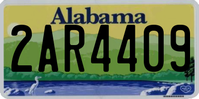AL license plate 2AR4409