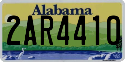 AL license plate 2AR4410