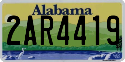 AL license plate 2AR4419
