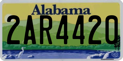 AL license plate 2AR4420