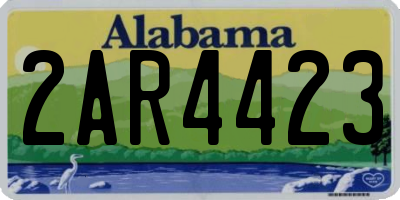 AL license plate 2AR4423