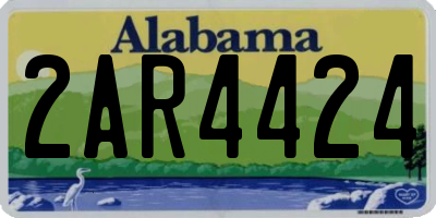 AL license plate 2AR4424
