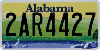AL license plate 2AR4427
