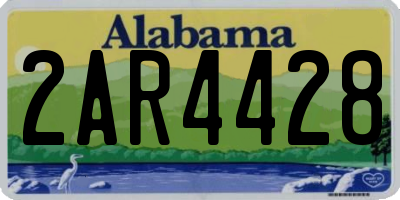AL license plate 2AR4428