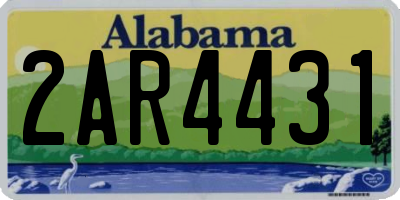 AL license plate 2AR4431