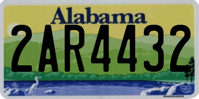 AL license plate 2AR4432