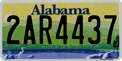 AL license plate 2AR4437