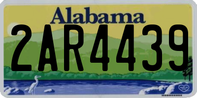 AL license plate 2AR4439