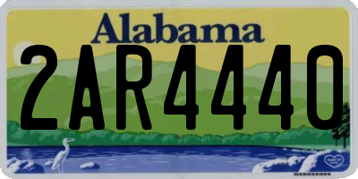 AL license plate 2AR4440
