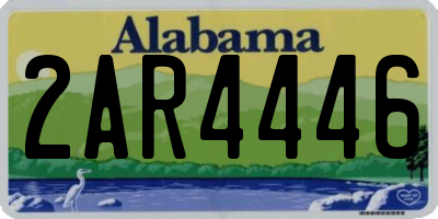 AL license plate 2AR4446