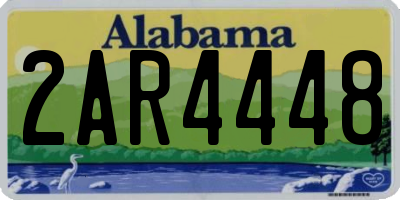 AL license plate 2AR4448