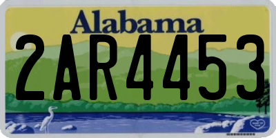 AL license plate 2AR4453