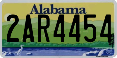 AL license plate 2AR4454