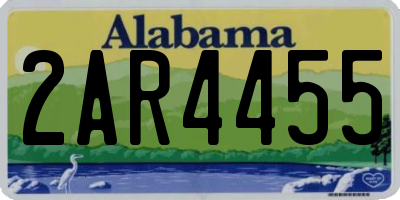 AL license plate 2AR4455