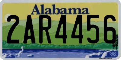 AL license plate 2AR4456