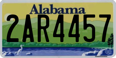 AL license plate 2AR4457