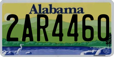 AL license plate 2AR4460
