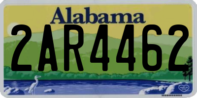 AL license plate 2AR4462