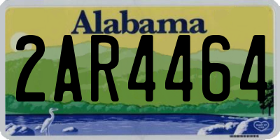 AL license plate 2AR4464