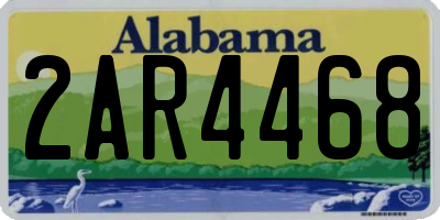 AL license plate 2AR4468
