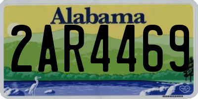 AL license plate 2AR4469