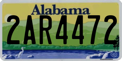 AL license plate 2AR4472