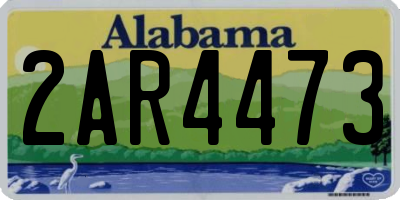 AL license plate 2AR4473