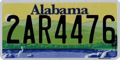 AL license plate 2AR4476
