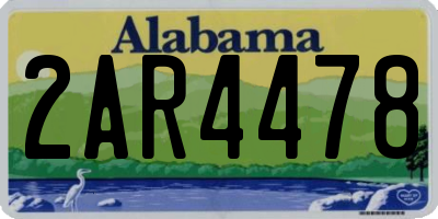 AL license plate 2AR4478