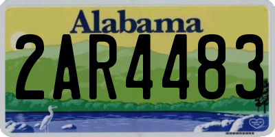 AL license plate 2AR4483