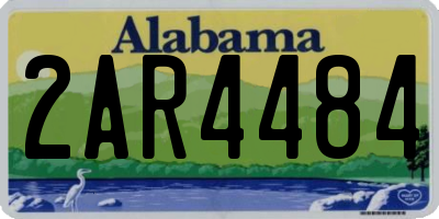 AL license plate 2AR4484