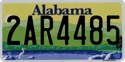 AL license plate 2AR4485