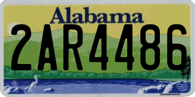 AL license plate 2AR4486