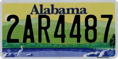 AL license plate 2AR4487