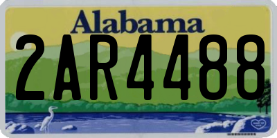 AL license plate 2AR4488