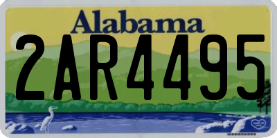 AL license plate 2AR4495