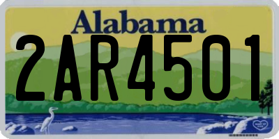 AL license plate 2AR4501