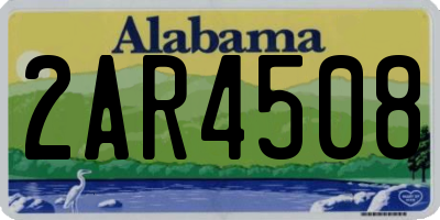 AL license plate 2AR4508