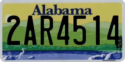 AL license plate 2AR4514
