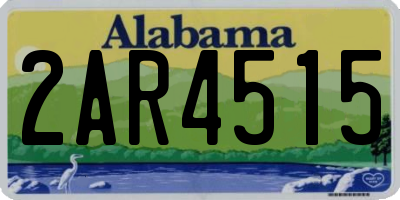 AL license plate 2AR4515