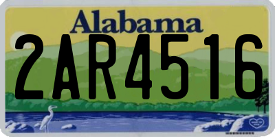 AL license plate 2AR4516