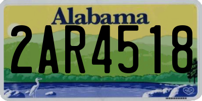 AL license plate 2AR4518