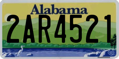 AL license plate 2AR4521